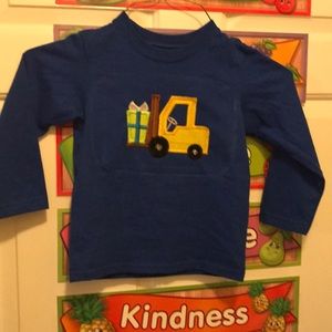 Boys blue long sleeve shirt